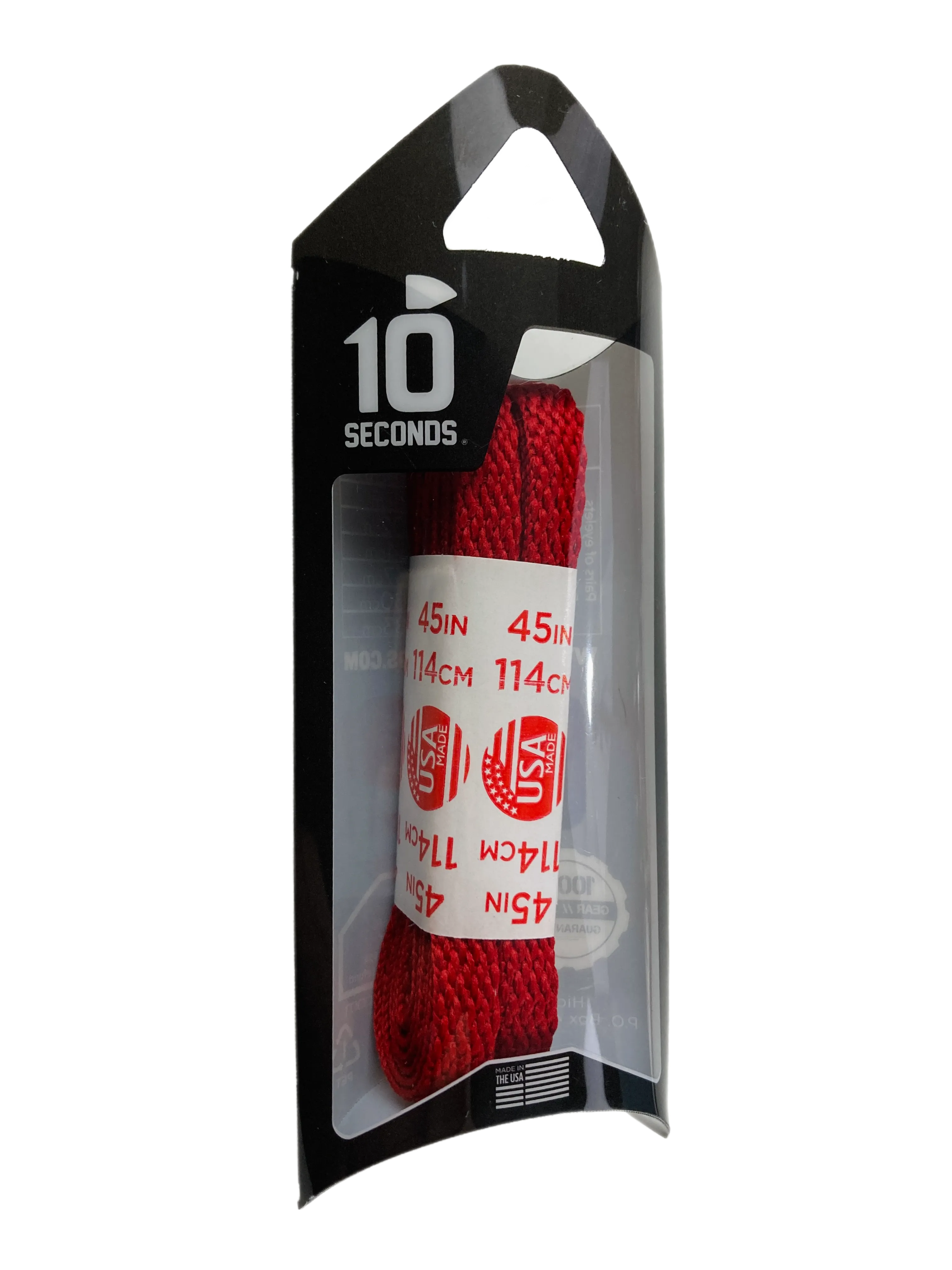 10 Seconds ® All-Pro ® Athletic Flat Laces | Red