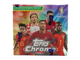 2023-24 Topps Chrome UEFA Euro Soccer Hobby Box