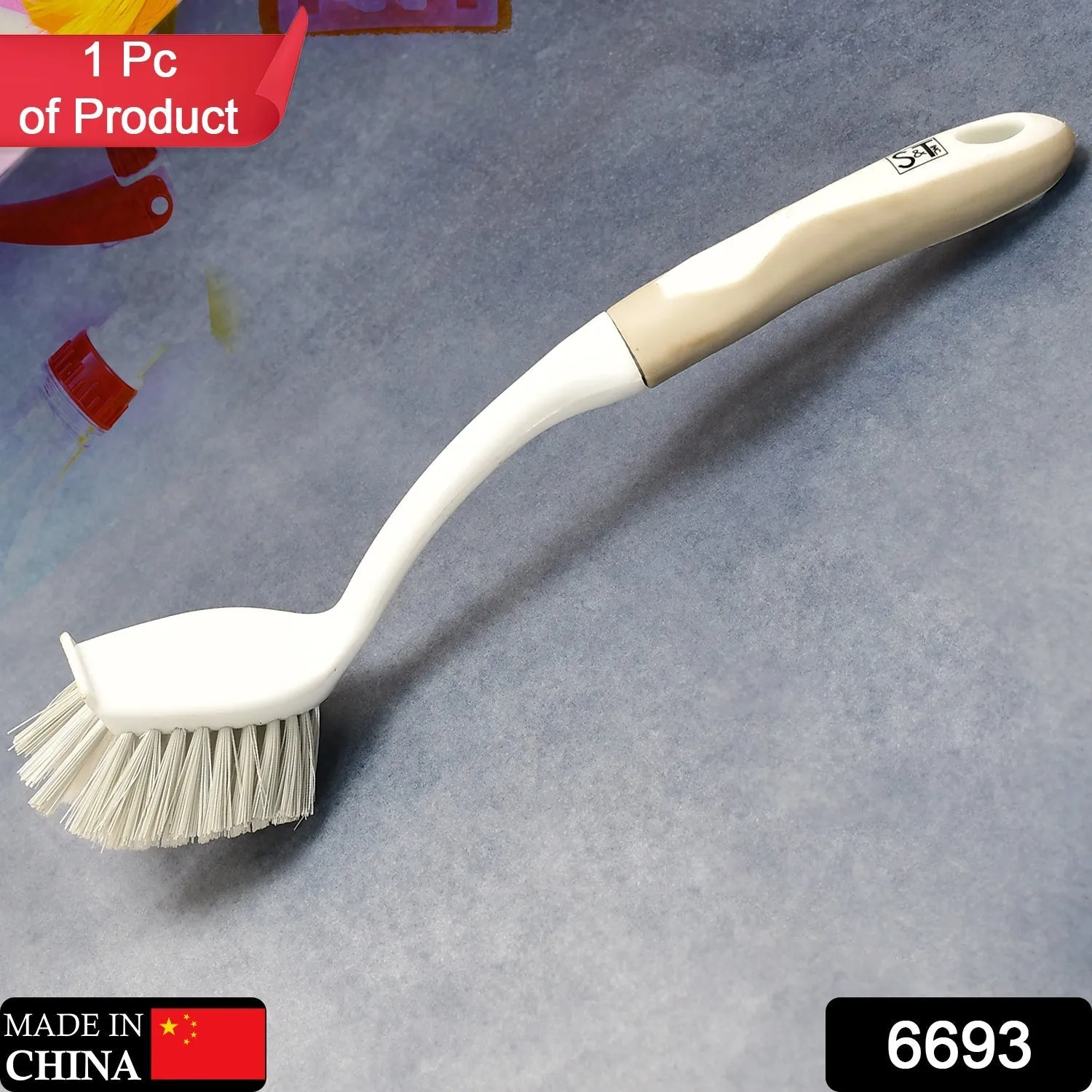 6693 Flexible Bristles Use for Multipurpose Cleaning Sink, Washbasin, Toilets. Bathroom, Kitchen