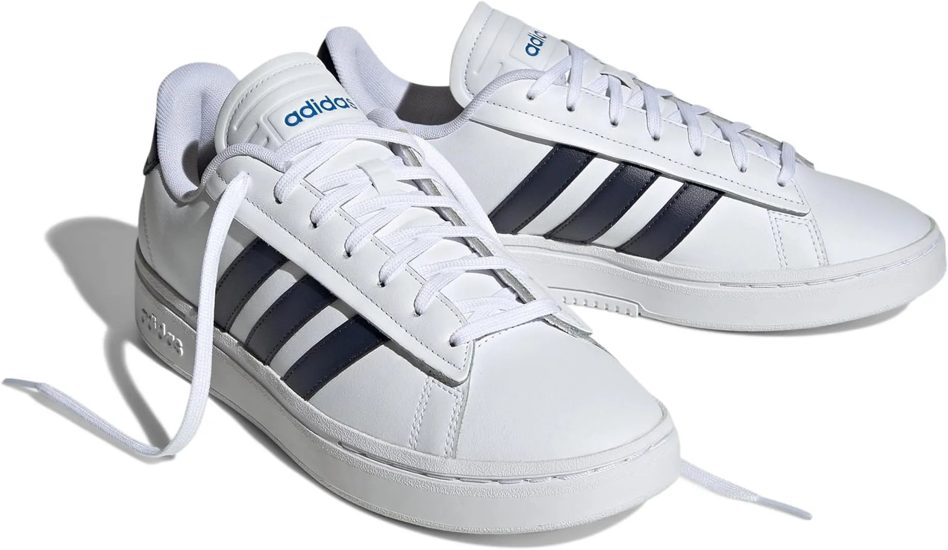 adidas Grand Court Alpha Sneaker in Footwear White/Legend Ink/Bright Royal