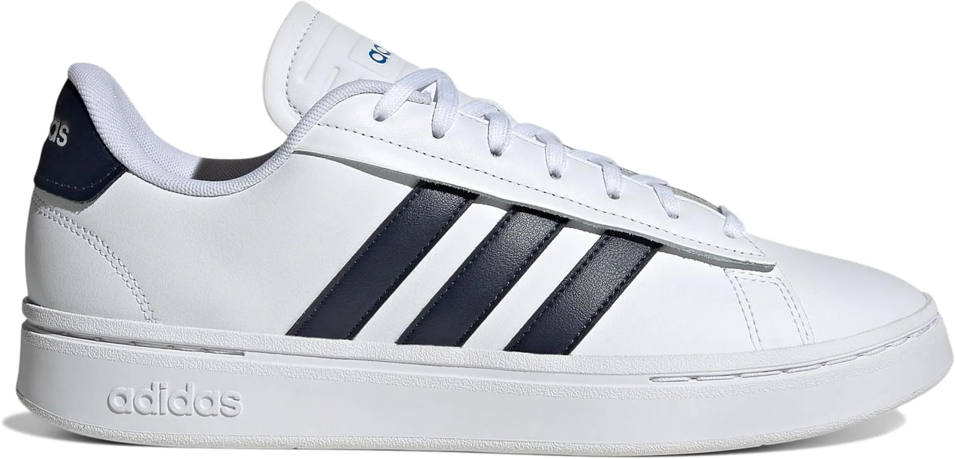 adidas Grand Court Alpha Sneaker in Footwear White/Legend Ink/Bright Royal