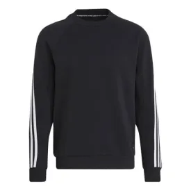 adidas M FI Crew Sportswear 3-Stripes Sweatshirt Black, black