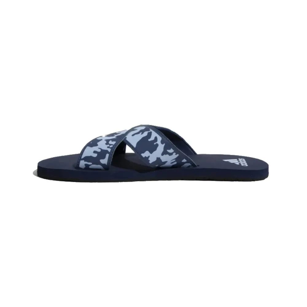 Adidas Men's Distincto Flip Flops Slipper (Tech Indigo/Blue Dawn/Preloved Red)