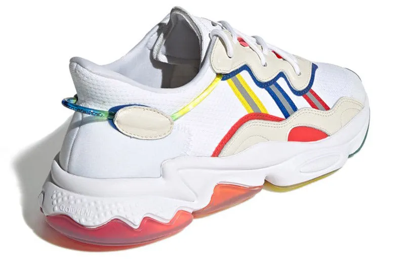 Adidas Ozweego 'Rainbow Pride' sneakers, white/multicolor