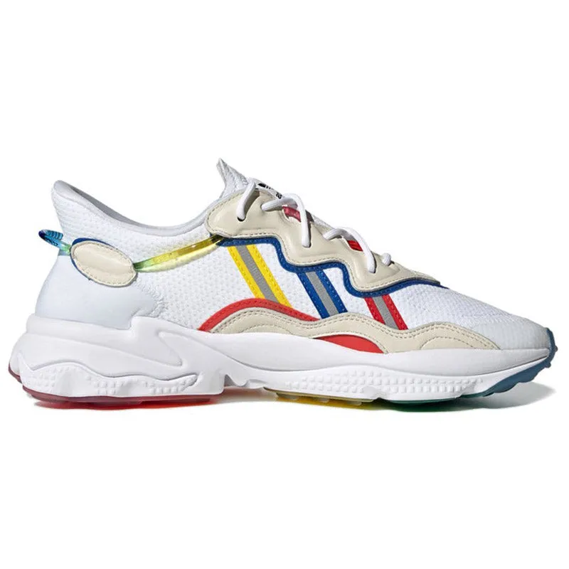 Adidas Ozweego 'Rainbow Pride' sneakers, white/multicolor