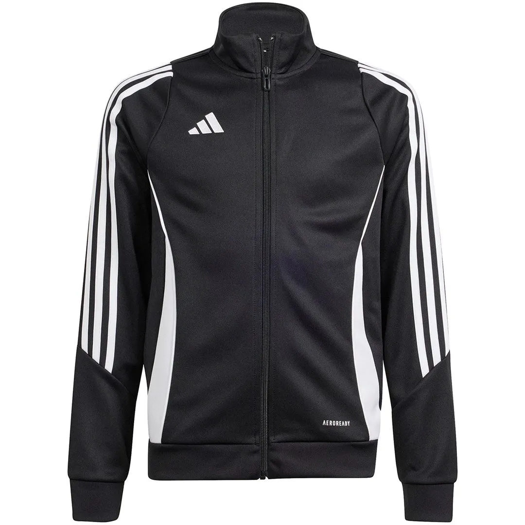 Adidas Tiro 24 Black Training Sweatshirt - Size 140 cm - Model IJ9958