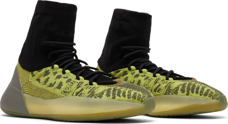 Adidas Yeezy Basketball Knit 'Energy Glow' Sneakers, Yellow