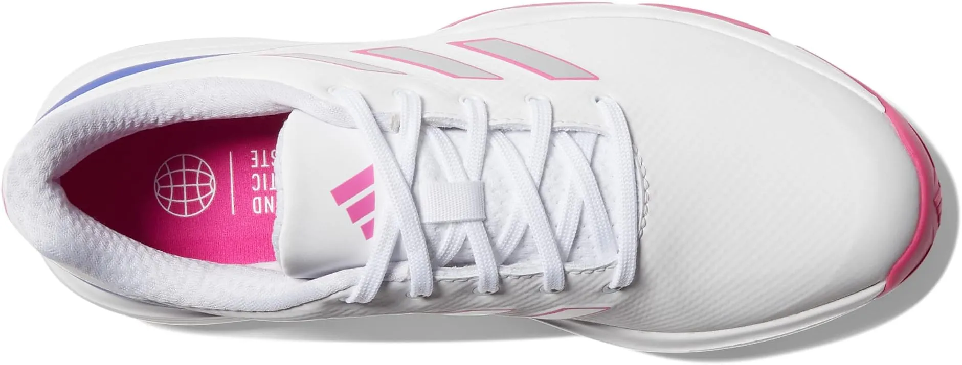 adidas ZG23 Golf Shoes, Footwear White/Lucid Fuchsia/Lucid Blue