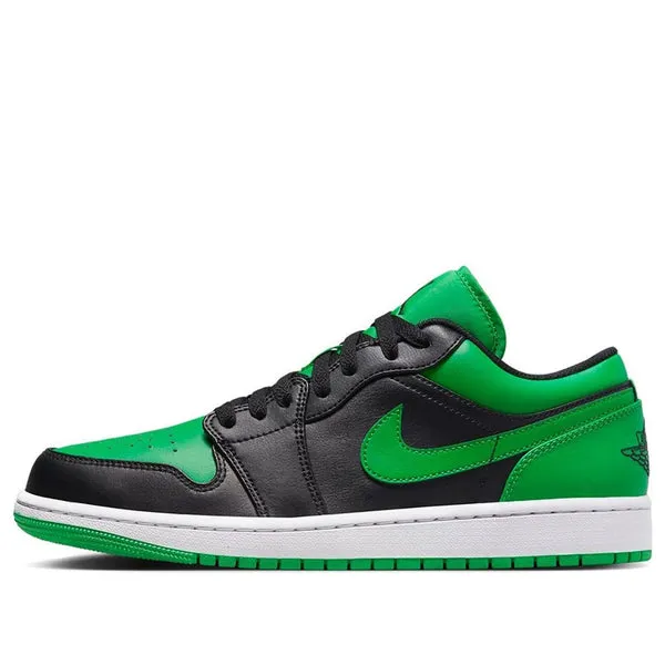 Air Jordan 1 Low 'Lucky Green', black