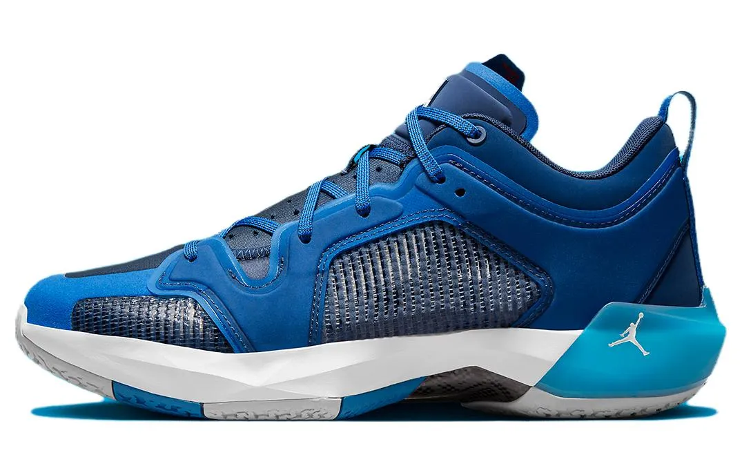 Air Jordan 37 Low Military Blue (SNKR/Low Top/Basketball/Breathable/Wear-Resistant) DV9908-401 US 13