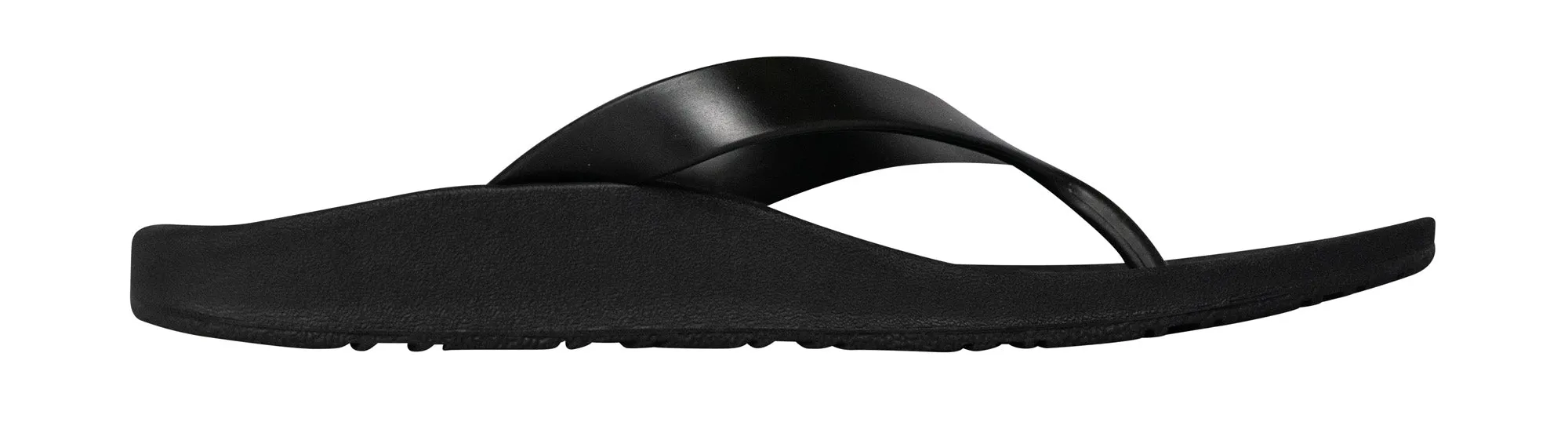 Archline Balance Orthotic Thongs - Black/Black