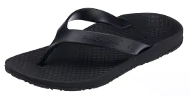 Archline Kids Orthotic Thongs – Black/Black