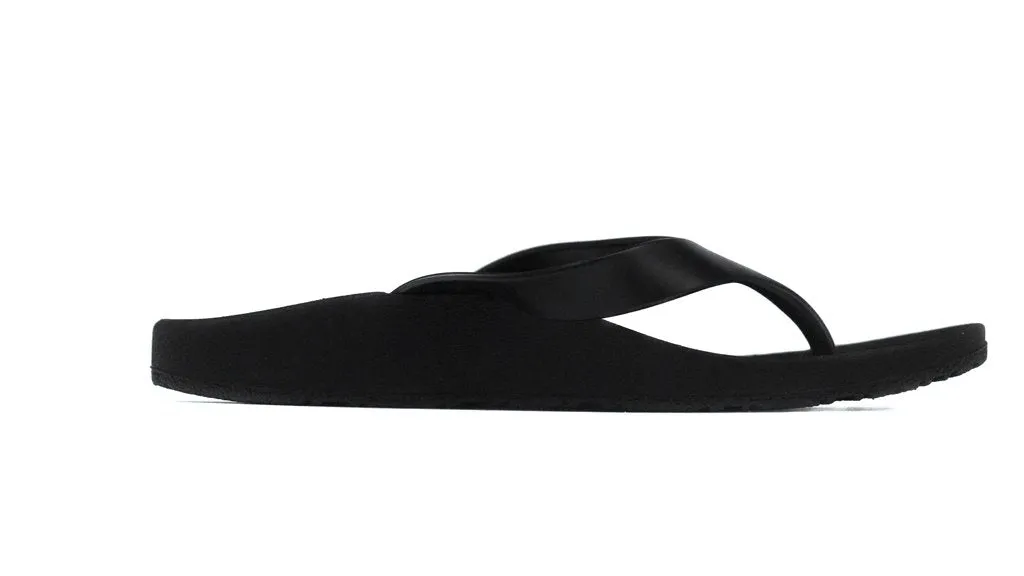 Archline Kids Orthotic Thongs – Black/Black