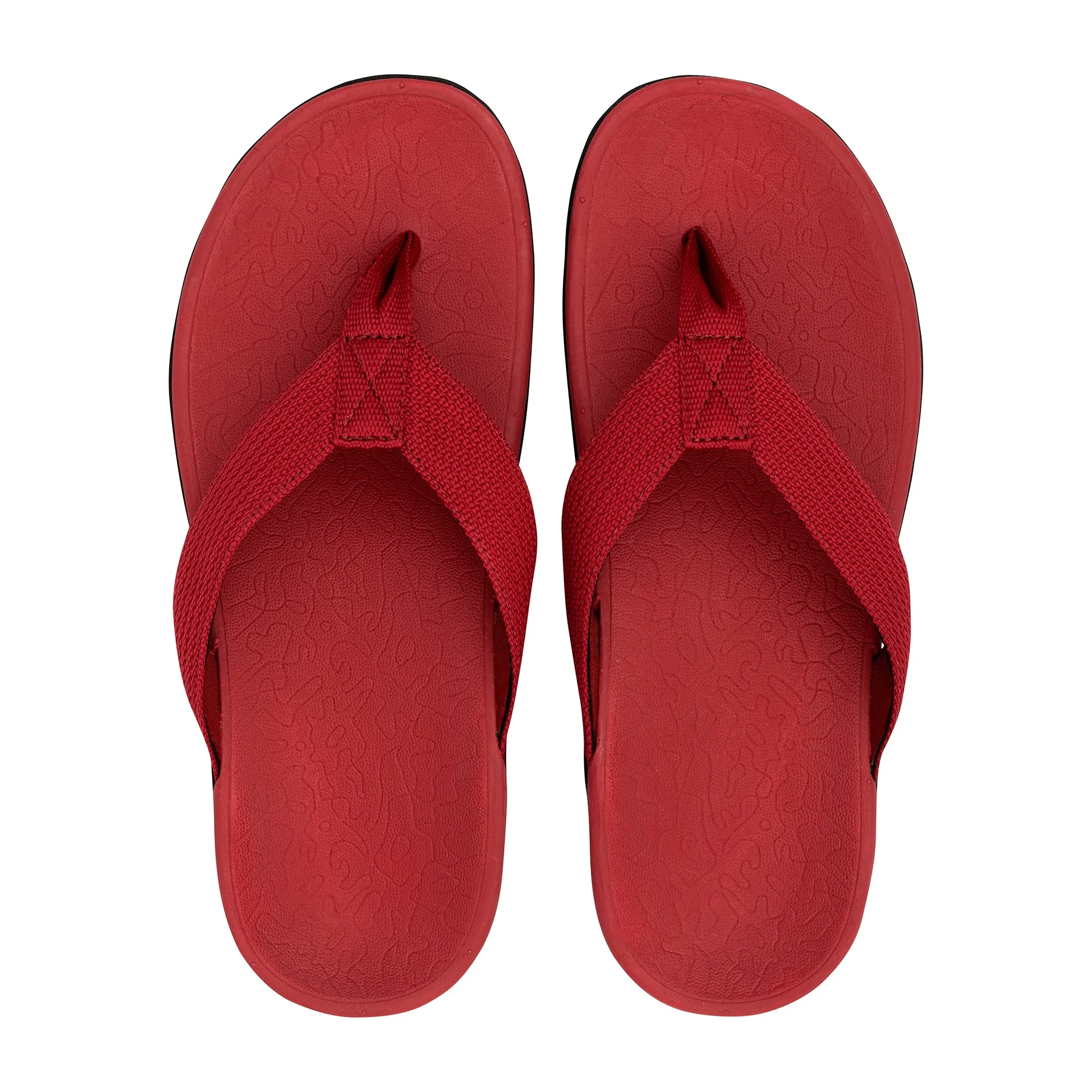 Axign Premium Orthotic Thongs – Red