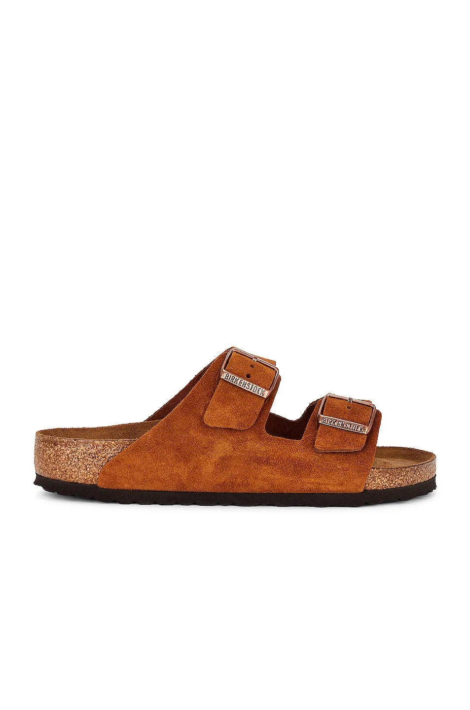 Birkenstock Arizona Soft Foot Bed Slides, Mink