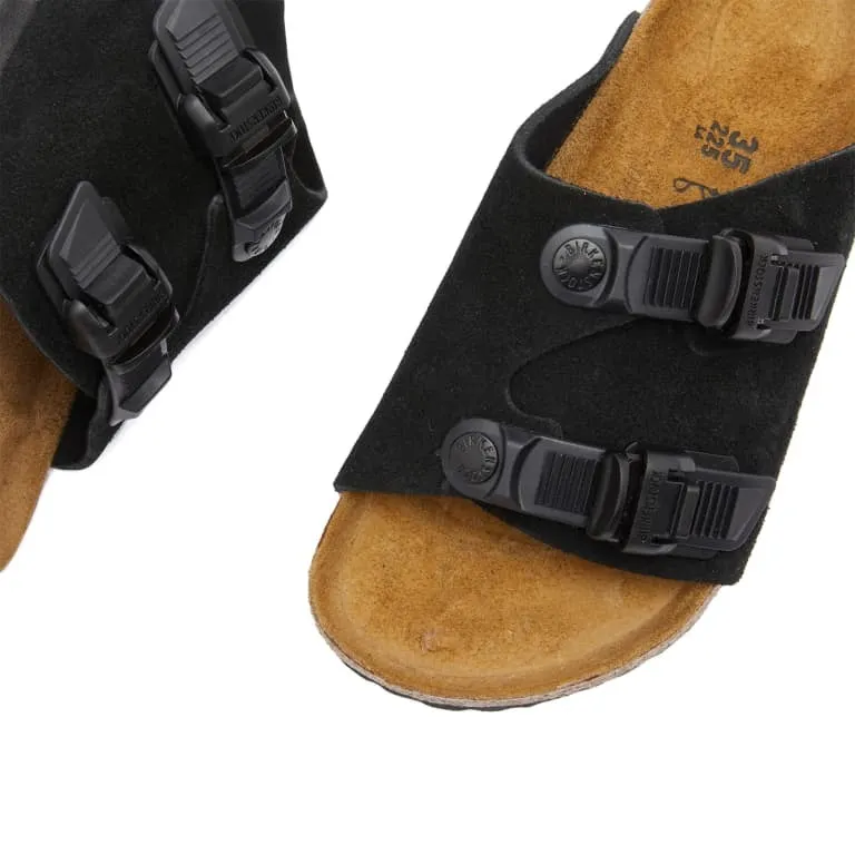 Birkenstock Zurich Tech slides, black/brown