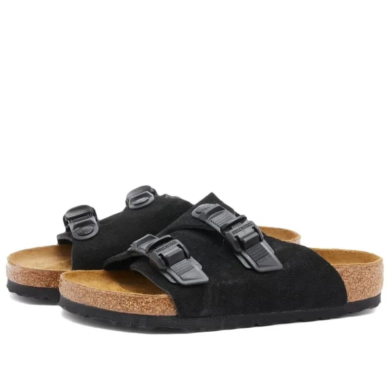 Birkenstock Zurich Tech slides, black/brown