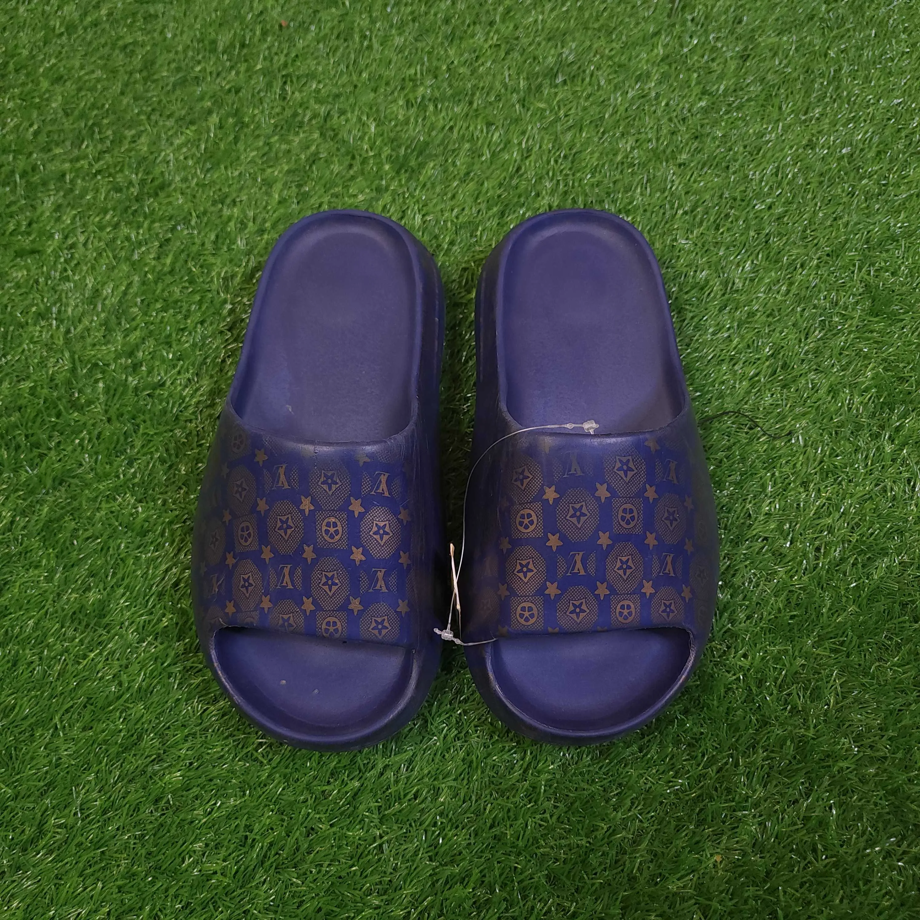 Blue Printed Comfy Slippers