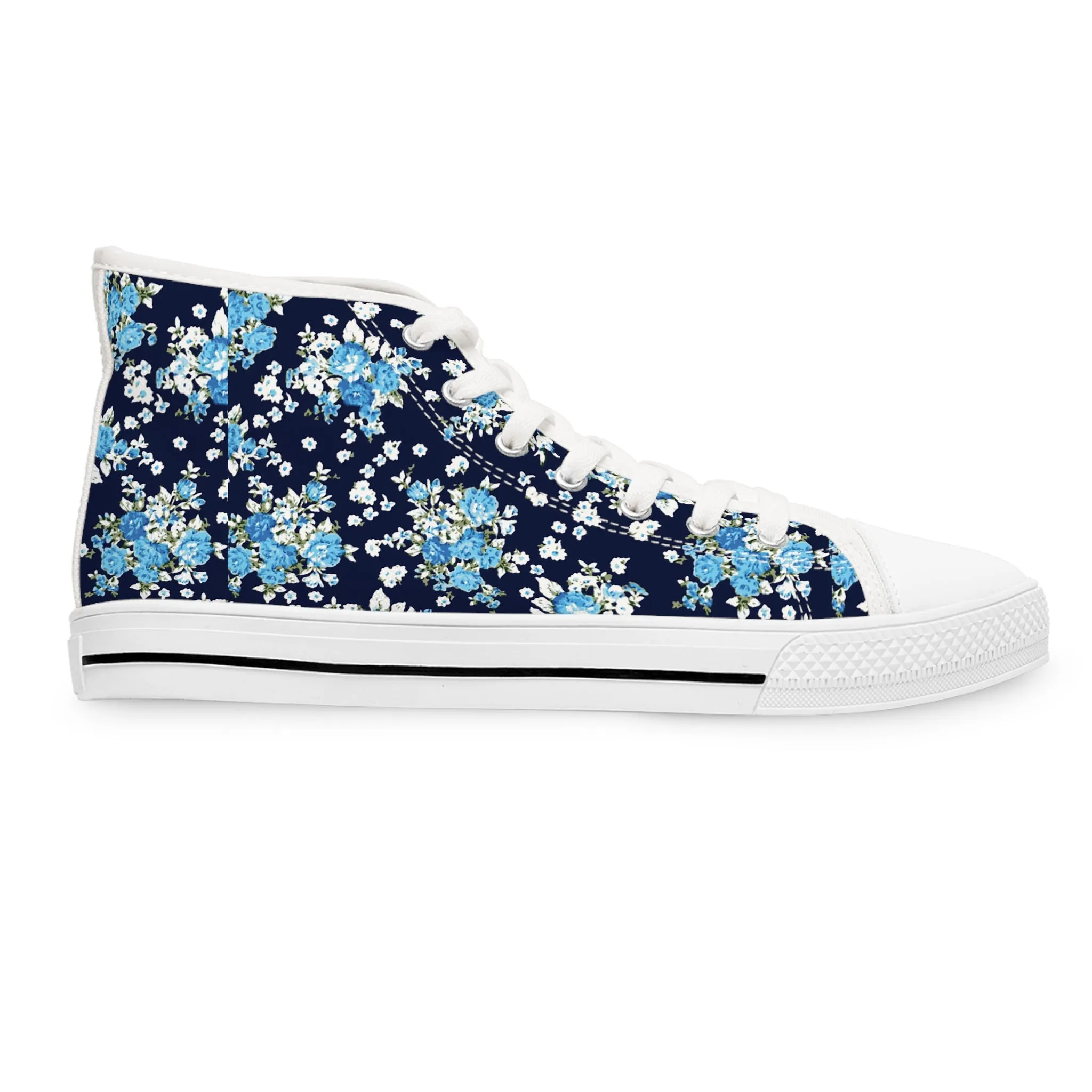 Blue Roses Women's High Top Sneakers