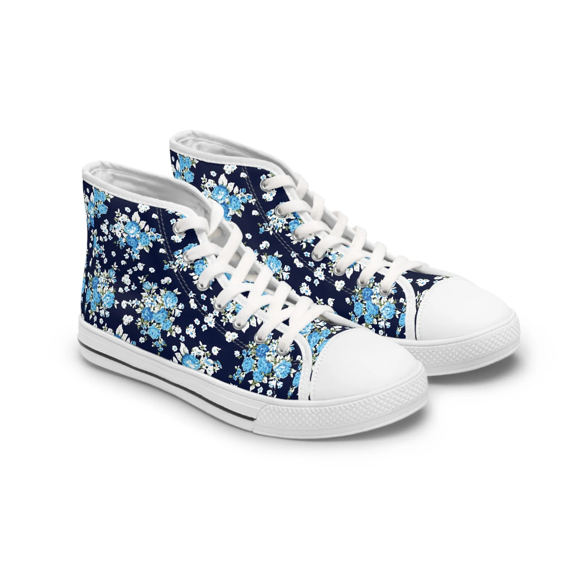 Blue Roses Women's High Top Sneakers