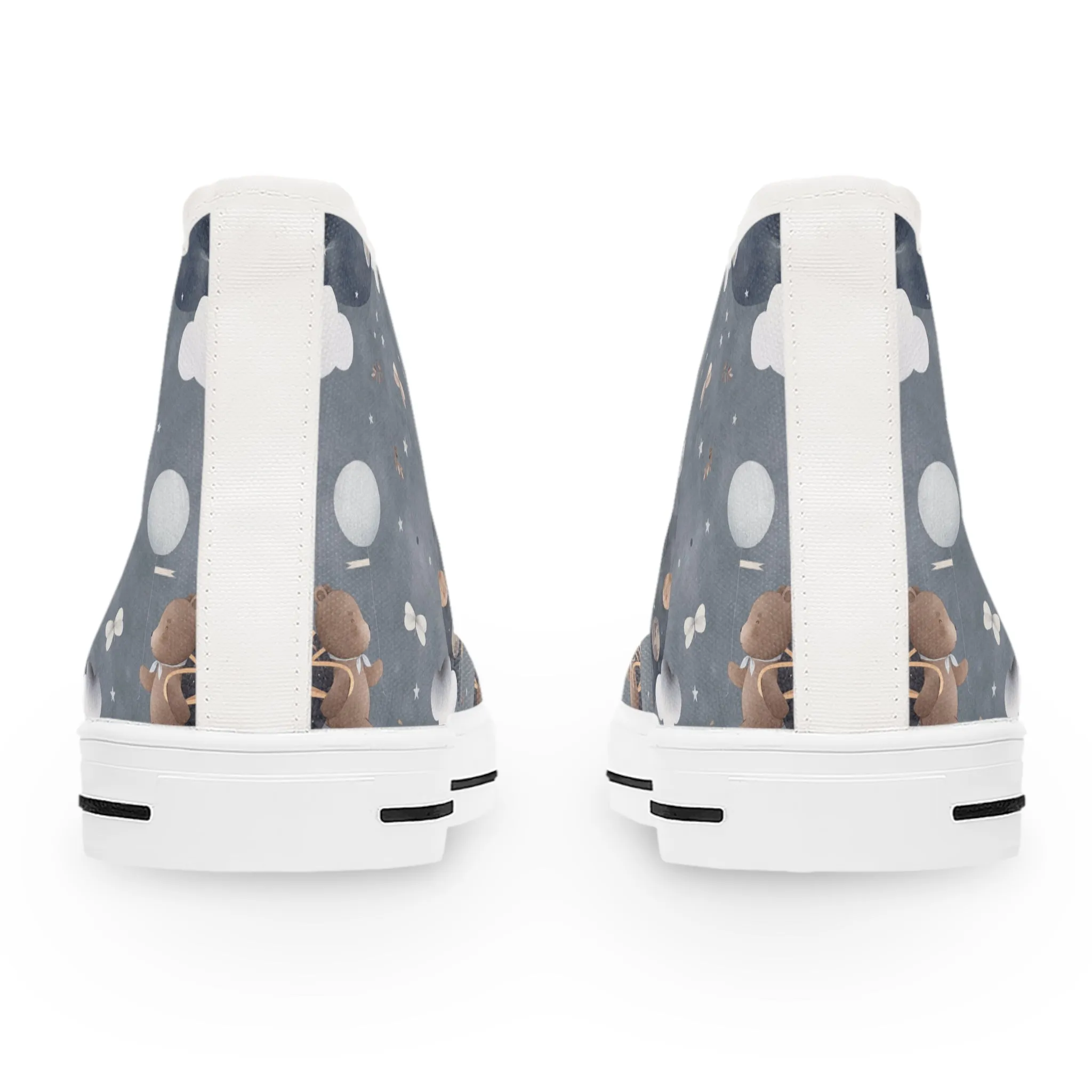 Bunny and Bear Space Women's High Top Sneakers