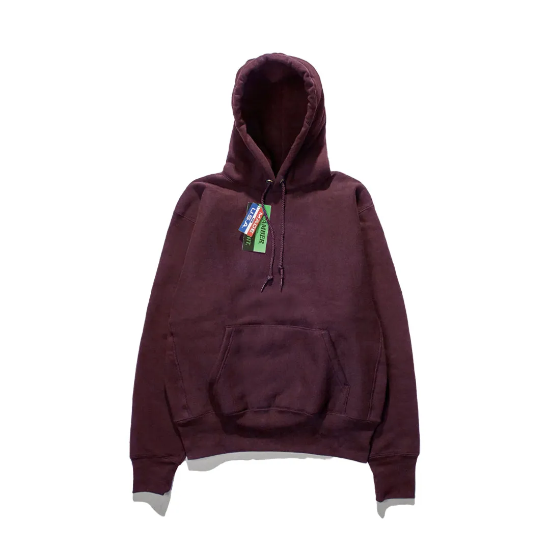 Camber Sportswear 12oz Cross-Knit Hoodie - Burgundy