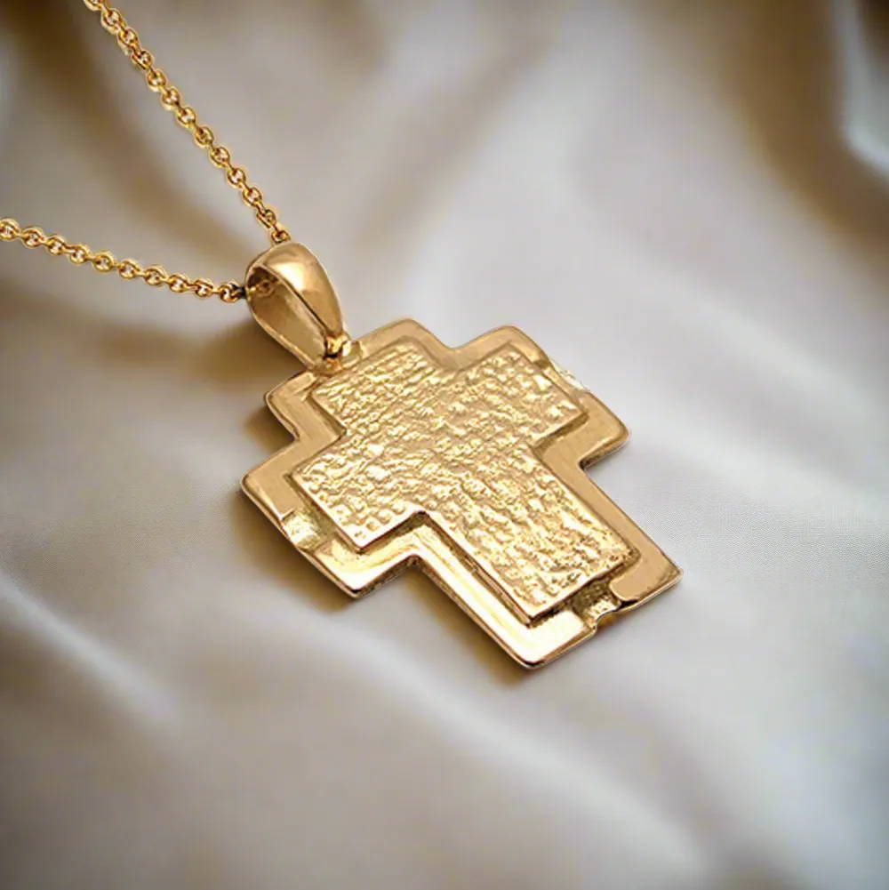 Christening Cross 14k Gold (STX-13)