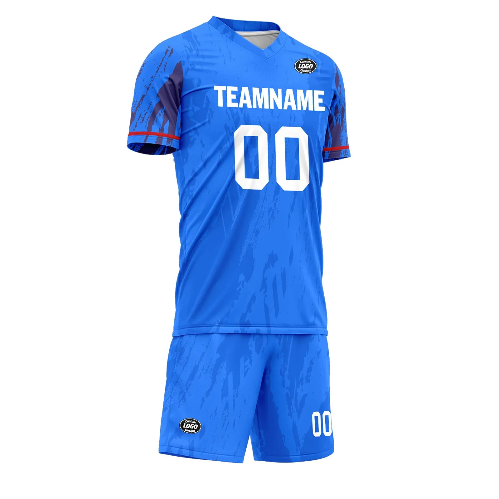 Custom Blue Soccer Sets Jersey Personalized SCJ101-D28019