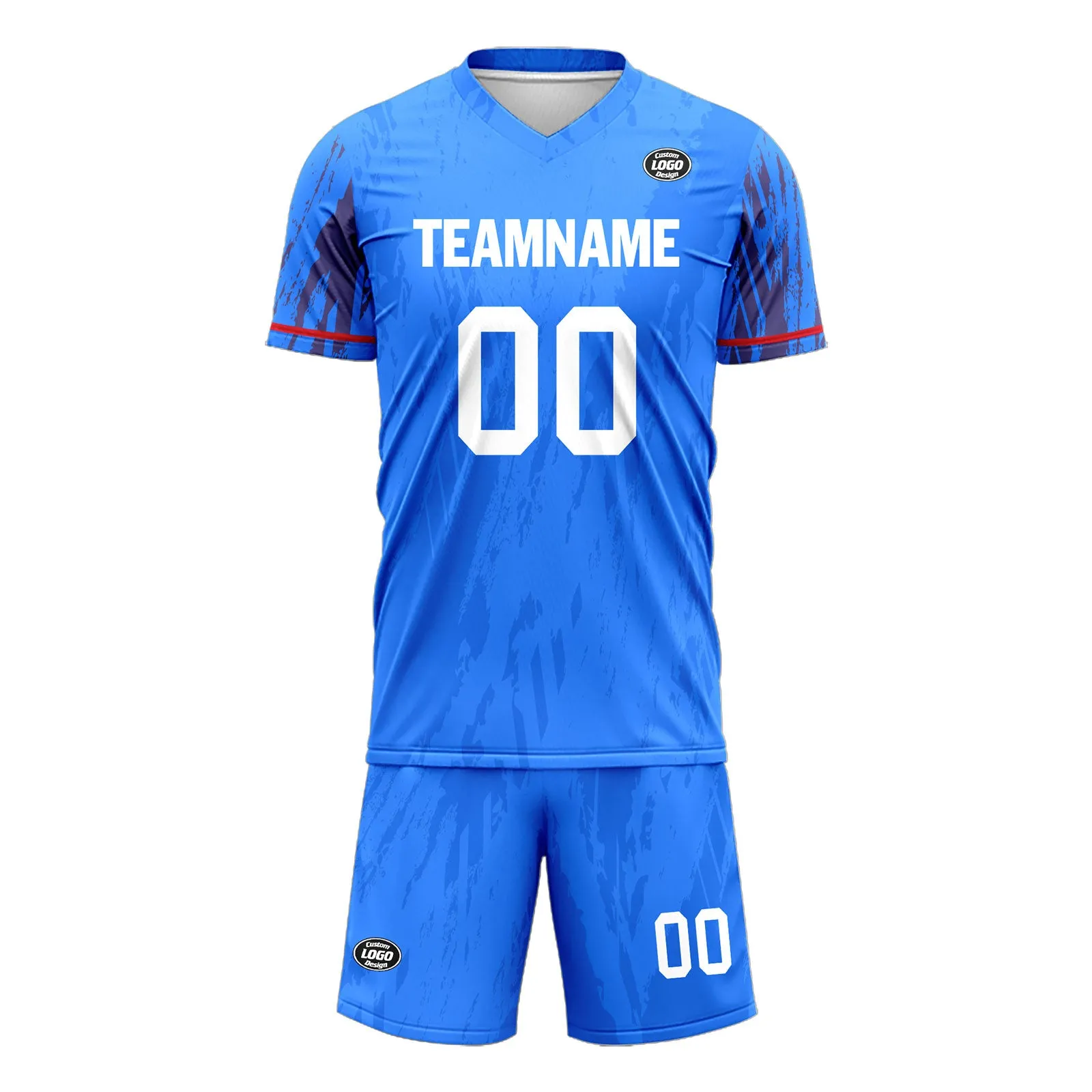 Custom Blue Soccer Sets Jersey Personalized SCJ101-D28019