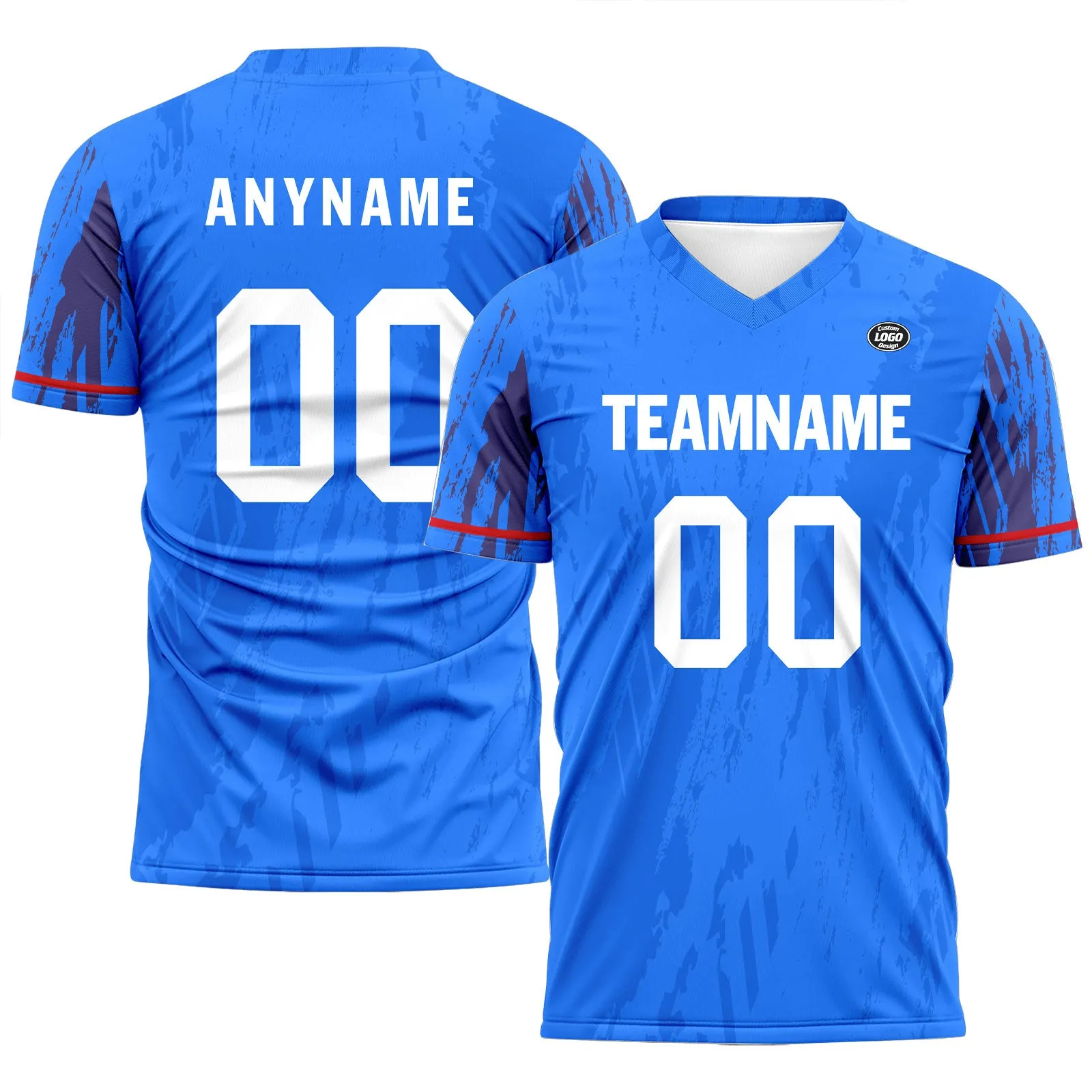 Custom Blue Soccer Sets Jersey Personalized SCJ101-D28019