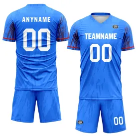 Custom Blue Soccer Sets Jersey Personalized SCJ101-D28019