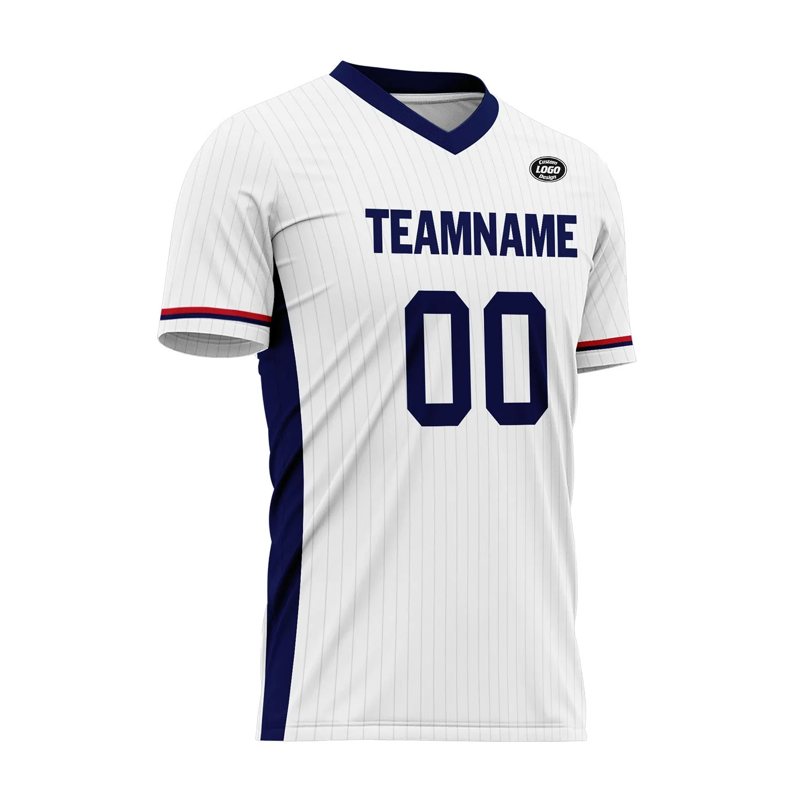 Custom England White Blue Soccer Sets Jersey Personalized SCJ101-D06144