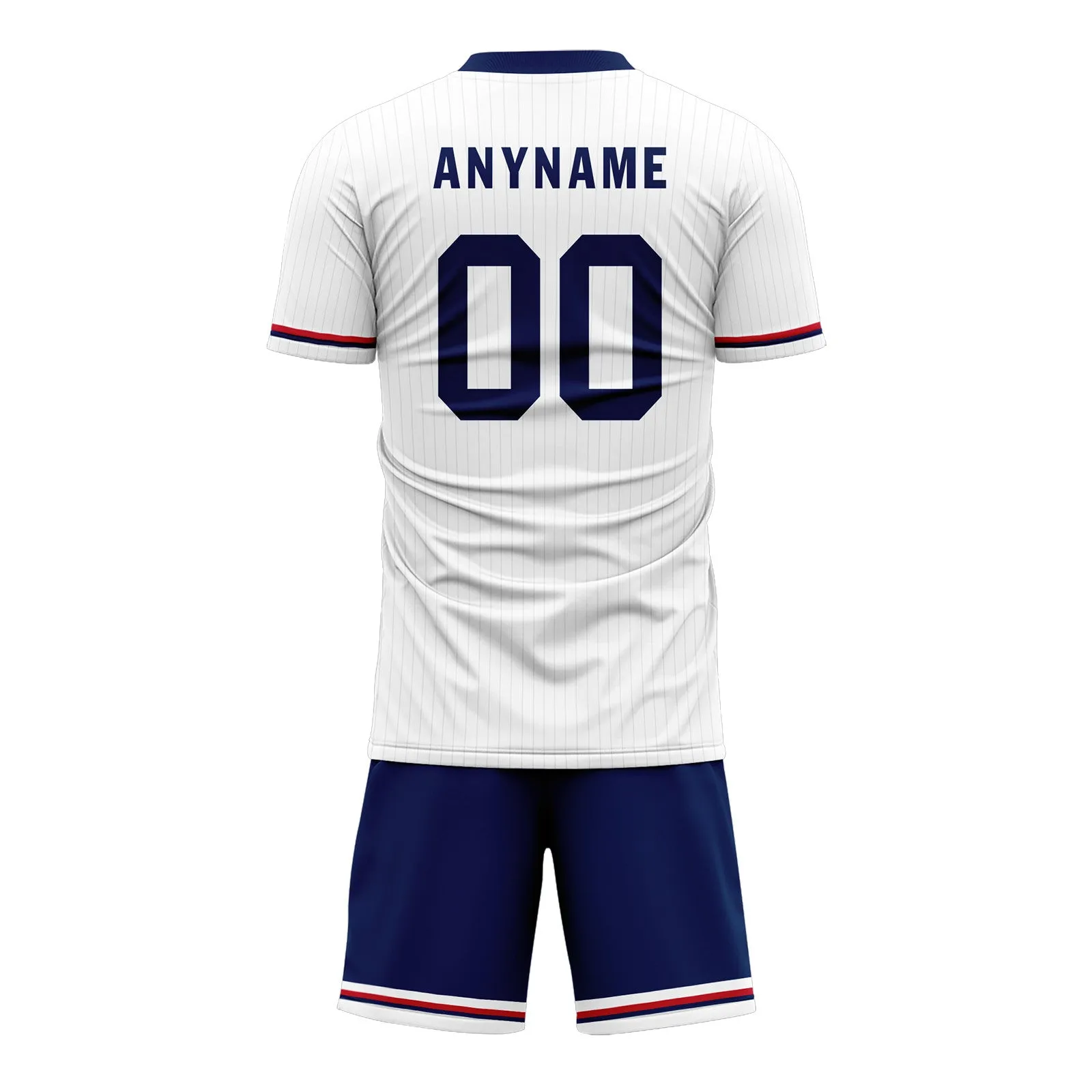 Custom England White Blue Soccer Sets Jersey Personalized SCJ101-D06144