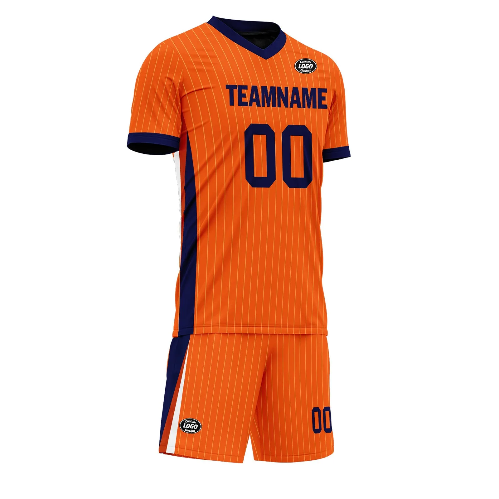 Custom Netherlands Orange Blue Soccer Sets Jersey Personalized SCJ101-D06142