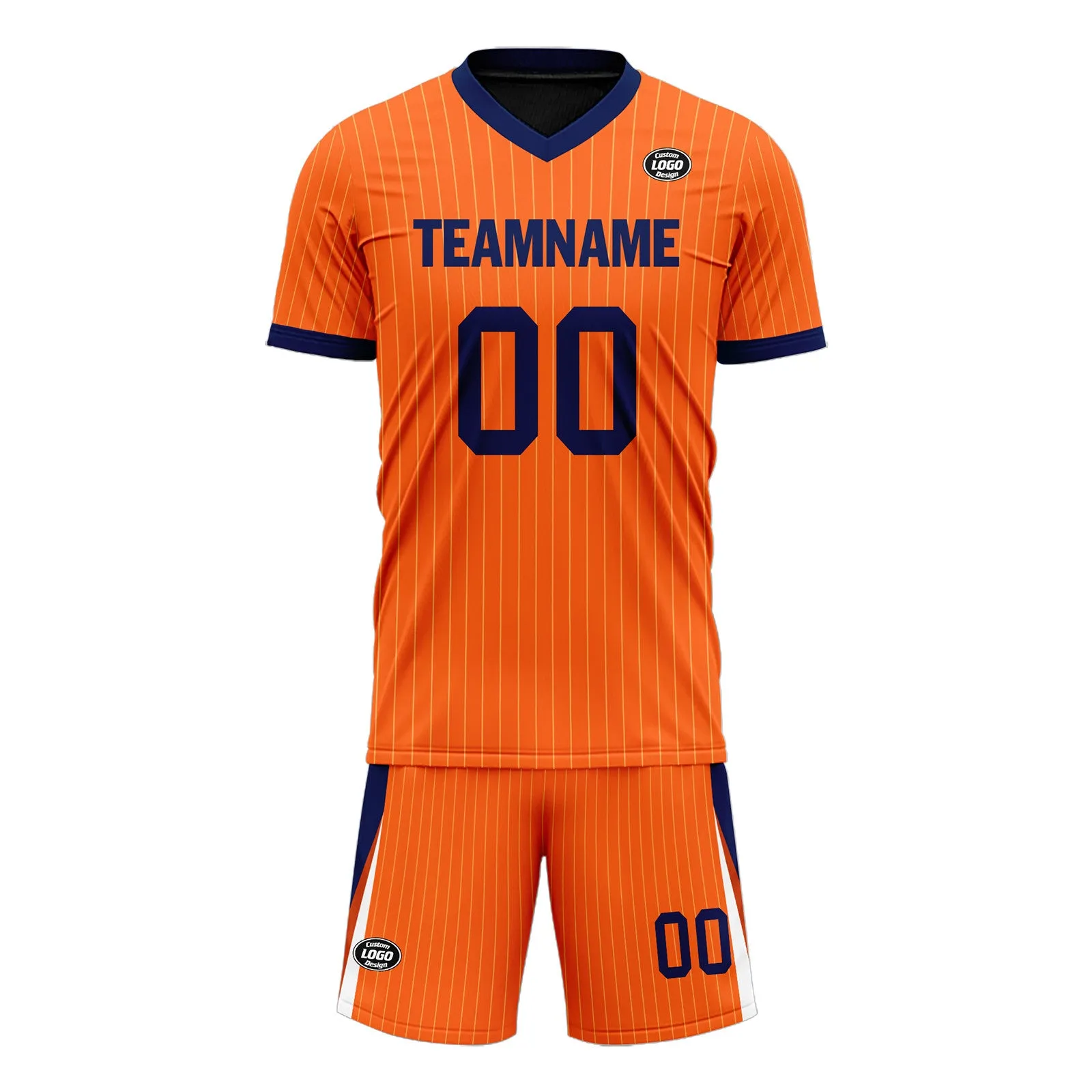 Custom Netherlands Orange Blue Soccer Sets Jersey Personalized SCJ101-D06142