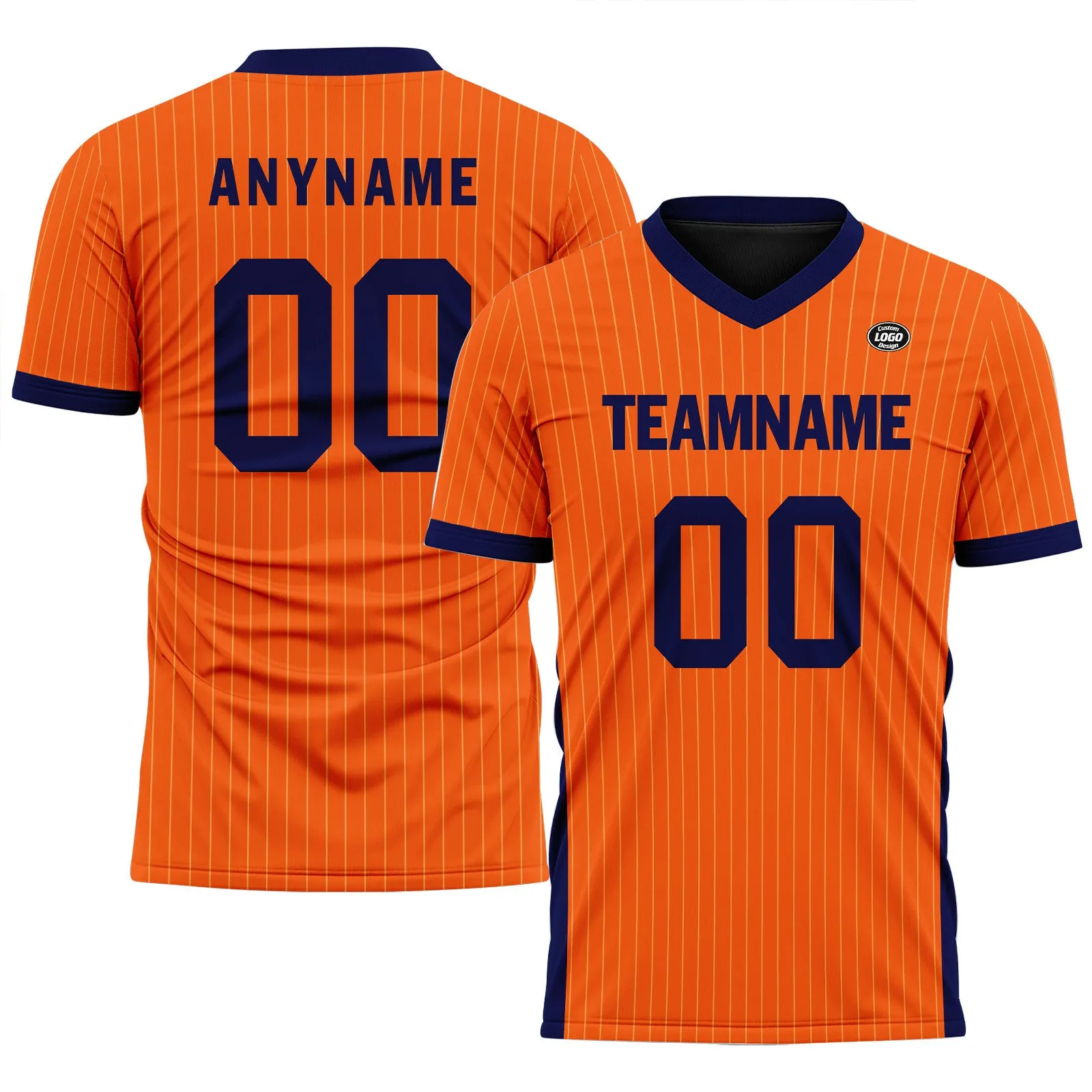 Custom Netherlands Orange Blue Soccer Sets Jersey Personalized SCJ101-D06142