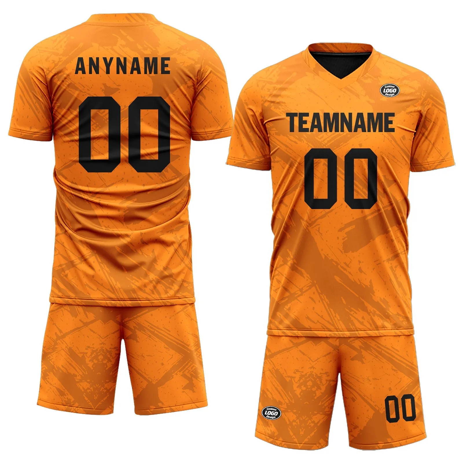 Custom Orange Soccer Sets Jersey Personalized SCJ101-D28013