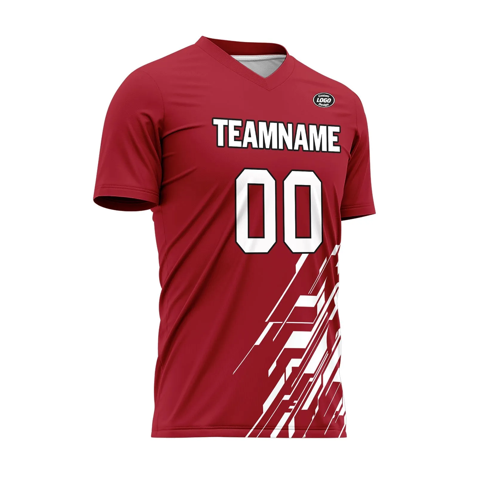 Custom Red Soccer Sets Jersey Personalized SCJ101-D28011