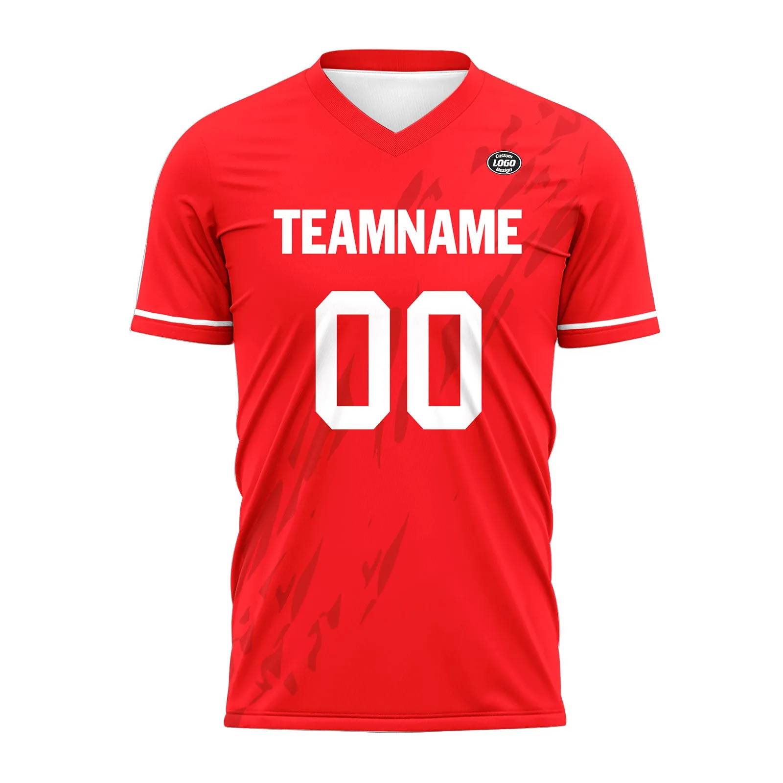 Custom Red Soccer Sets Jersey Personalized SCJ101-D28023