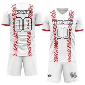 Custom White Red Soccer Sets Jersey Personalized SCJ101-D28033