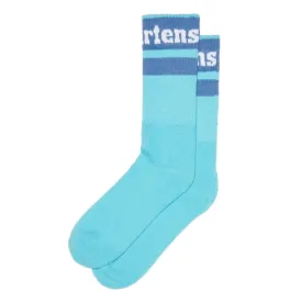 Dr Martens Socks Athletic Logo Turquoise Blue