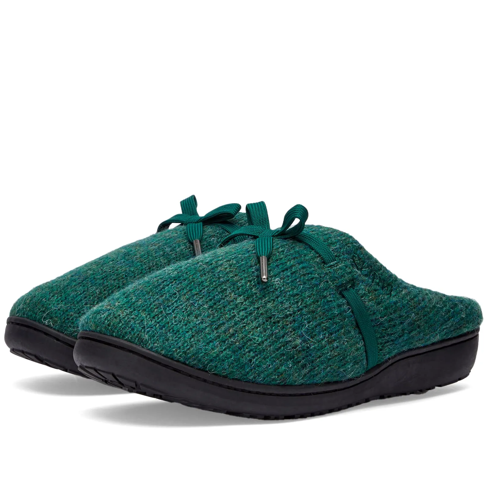 End flip-flops. X Subu ‘Winter Knit’, green