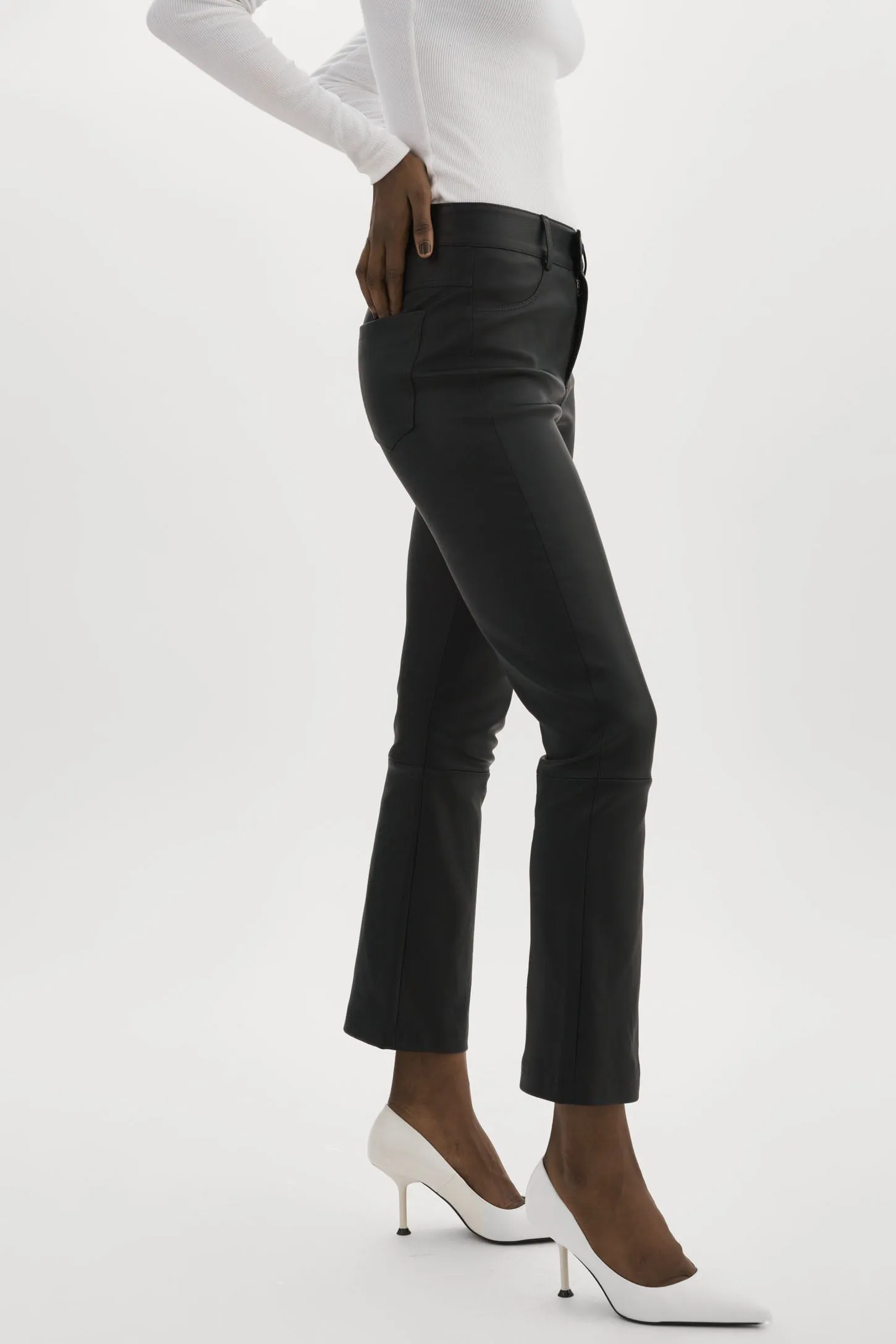 FARIS | Stretch Leather Pants