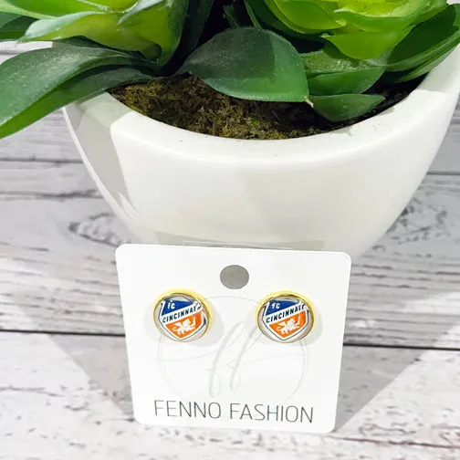 FC Cincinnati Fan Stud Earrings (SILVER OR GOLD)