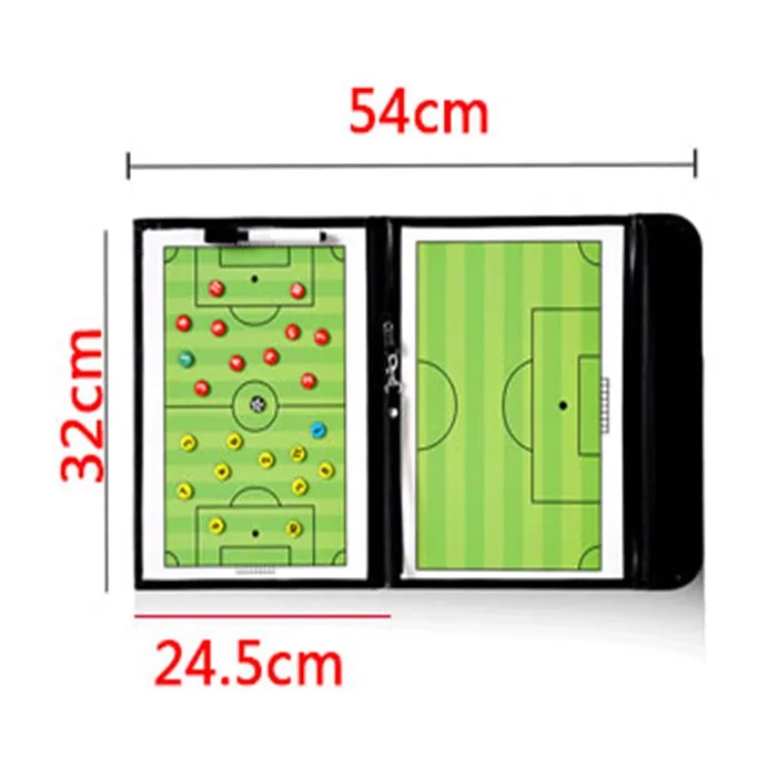 Football Coaching Board Soccer Coaches Clipboard Tactical Magnetic Board Kit with Dry Erase,