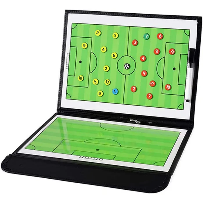 Football Coaching Board Soccer Coaches Clipboard Tactical Magnetic Board Kit with Dry Erase,