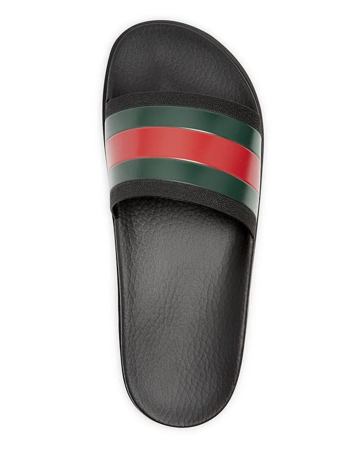 Gucci Web Signature Striped Men's Slippers