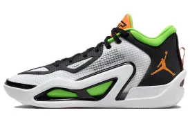 Jordan Tatum 1 Men's Basketball Shoes, white/black/bright green/all orange