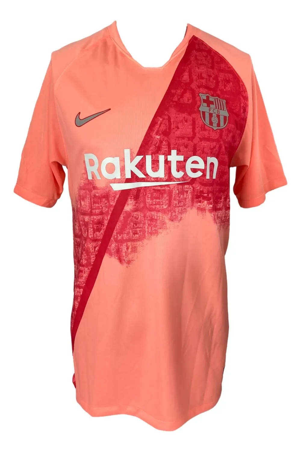 Lionel Messi Signed Barcelona Nike Soccer Jersey BAS E16589