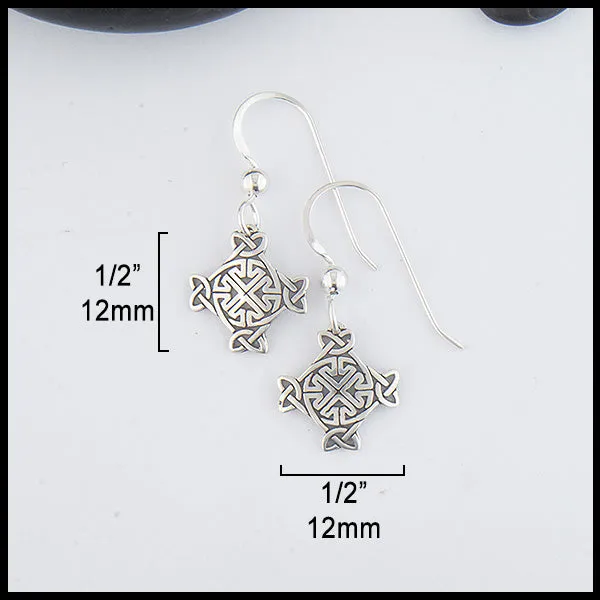 MacDurnan Cross Pendant & Earring Set